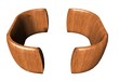 3d, objet deco en bois