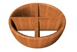 3d, objet deco en bois
