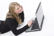 Teenager mit Laptop