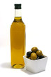 Olive oil with olives Olive oil with olives