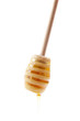 Pouring tasty honey, isolated on white background Pouring tasty honey, isolated on white background