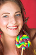 Young female adult fashion model with natural red hair Young female adult fashion model with natural red hair