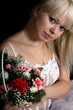 smiling blond