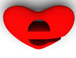 Symbol of internet as heart