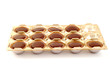 Chocolates on white background
