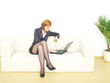 Woman working