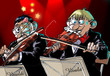 TWO VIOLIN PLAYERS TWO VIOLIN PLAYERS