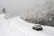 snowy road