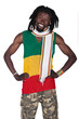 portrait of rasta man with traditional clothes portrait of rasta man with traditional clothes