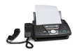 Fax machine isolated on white Fax machine isolated on white