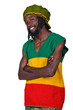 portrait of rasta man with traditional clothes portrait of rasta man with traditional clothes