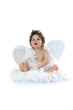 Little angel on isolated background Little angel on isolated background