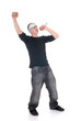 Handsome youngster, teenager hip hop, rapper singer  