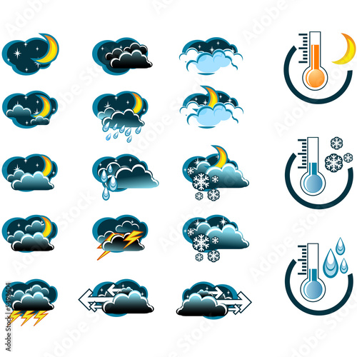 weather forecasting. Weather Forecast vector icone