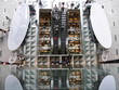 Einkaufszentrum mit rolltreppen in manhattan new york usa
