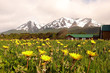 the view outside a hotel in ushuaia, argentina.