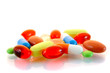 	Pills spilling out of pill bottle