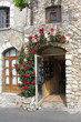 porta con rose