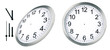 Clock isolated on a white background