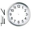 Clock isolated on a white background