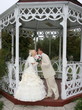 Kissing young newlyweds couple Kissing young newlyweds couple