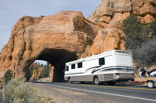 Rv aproaching the tunnel