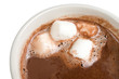 Cup of hot chocolate with mini marshmallows Cup of hot chocolate with mini marshmallows
