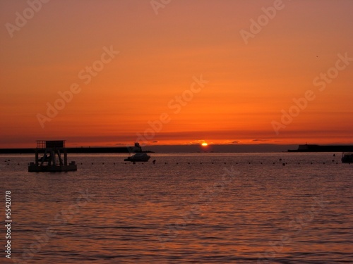 Foto: la nuit arrive sur la baie la nuit arrive sur la baie