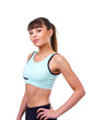 Isolated fitness girl Isolated fitness girl