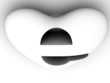 Symbol of internet as heart