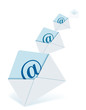 a lots of mail letters which are at different sizes. 