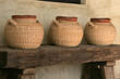 Photo: Terra Cotta urns wrapped in Raffia, Baja, Mexico Terra Cotta urns wrapped in Raffia, Baja, Mexico