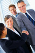 Handshake and teamwork