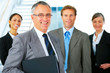 Business team and a leader