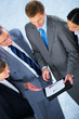 Business team talking business