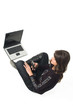 Girl with lap top Girl with lap top