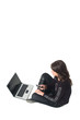 Girl with lap top Girl with lap top