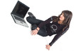 Girl with lap top Girl with lap top