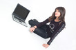 Girl with lap top Girl with lap top