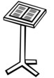 music sheet stand