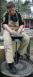 Young boy potter working with clay on wheel Young boy potter working with clay on wheel