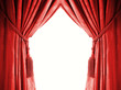 Luxury curtain with a copy-space in the middle Luxury curtain with a copy-space in the middle