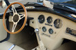 Photo: Interior of stylish retro car Interior of stylish retro car