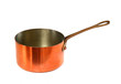Casserole en cuivre détourée sur fond blanc