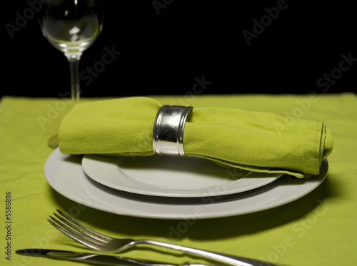Photo: Table setting with napkin Table setting with napkin