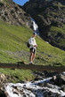 Randonneur en montagne Randonneur en montagne