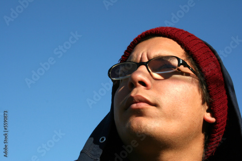 Photo: Man Looking Out Man Looking Out