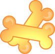 Illustration of a dog bones icon Illustration of a dog bones icon