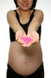 Pregnant woman and vitamins