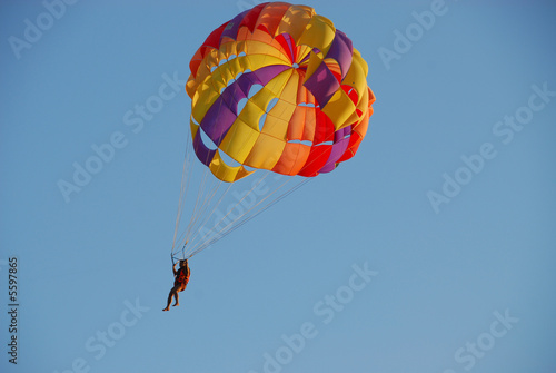 Photo: parachutist parachutist